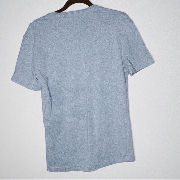 H&M Men’s Blue Slim Fit V-Neck Tee Medium - Picture 6 of 10